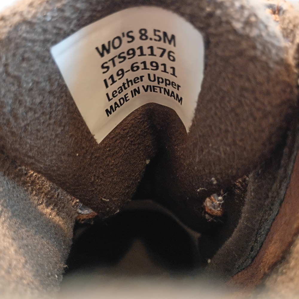 Sperry Saltwater Duck Boots Brown Leather Ankle Rain Boots STS91176 Womens 8.5 M - Picture 7 of 8